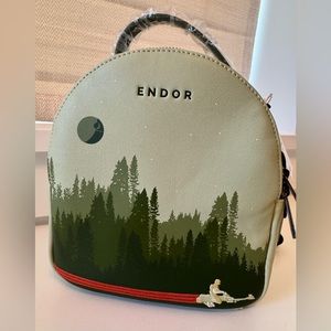 New Loungefly Star Wars Endor Backpack Crossbody Bag with Coin Purse